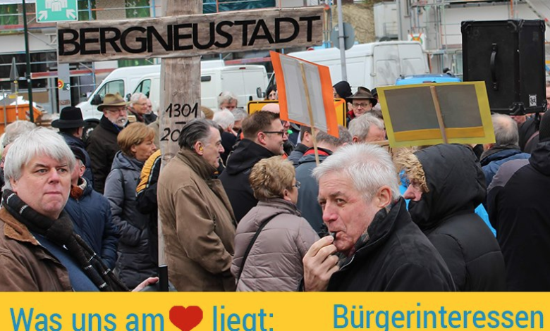 Bürgerprotest am Landtag Düsseldorf.