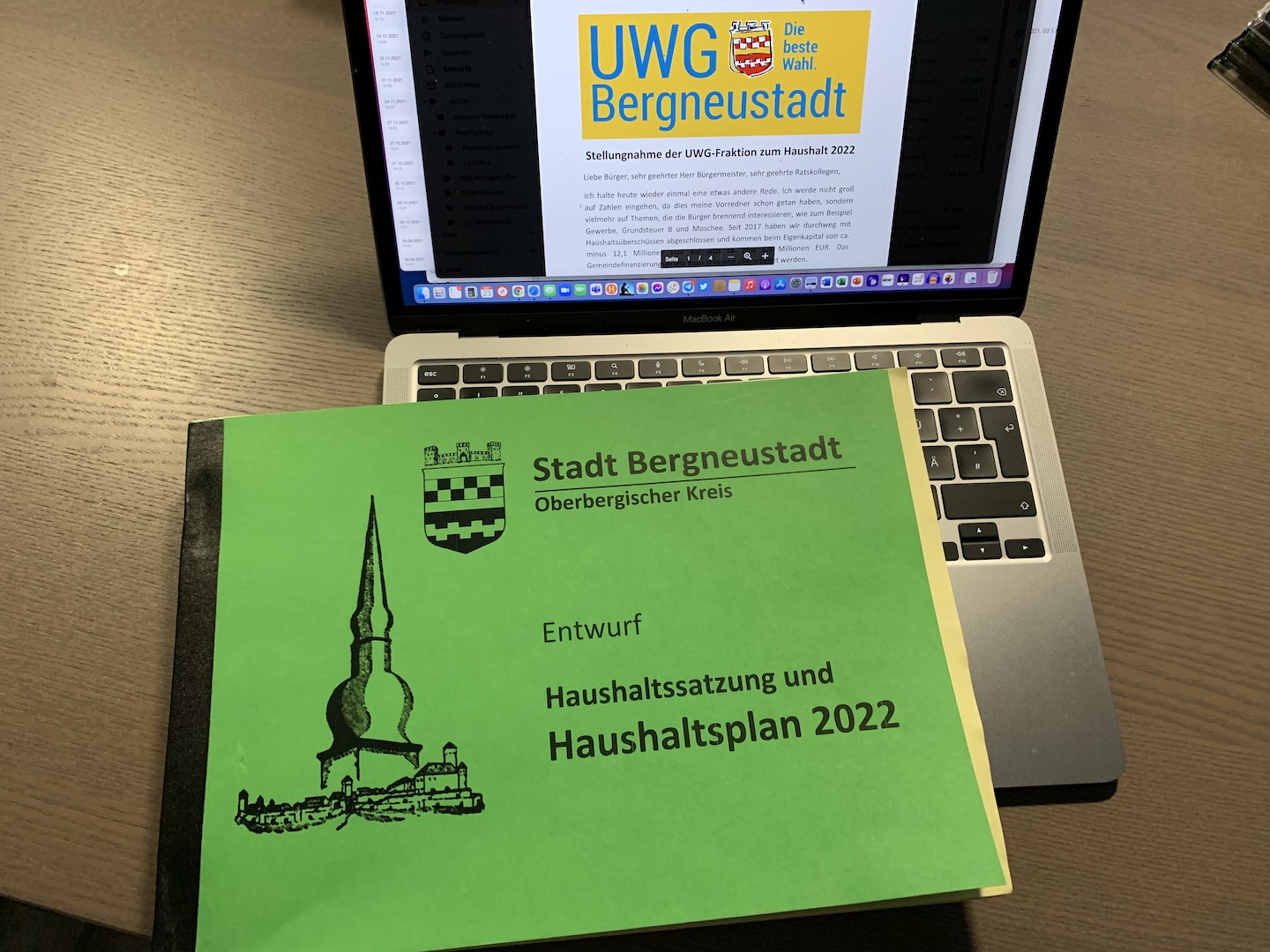 Haushaltsrede 2022 UWG Bergneustadt