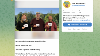 UWG Bergneustadt - Telegram Kanal ab Dezember 2022