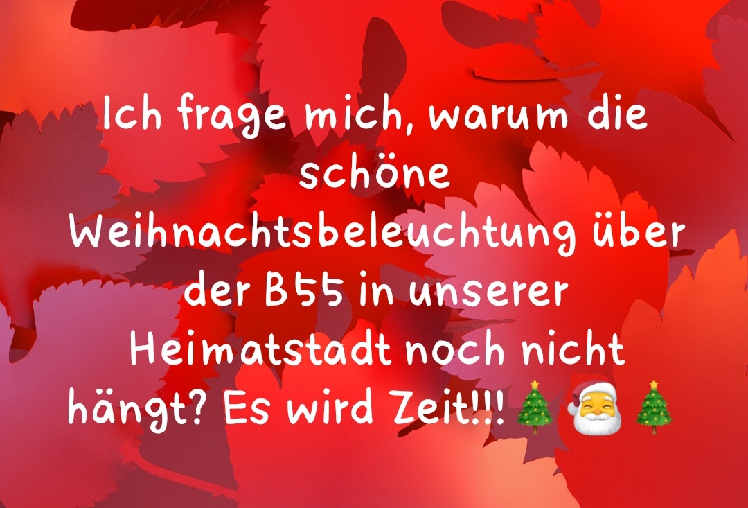 Weihnachtsbeleuchtung in Bergneustadt UWG Bergneustadt (Unabhängige
