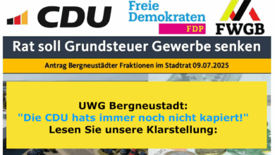 CDU, FDP und FWGB Bergneustadt wollen die Grundsteuer für Bürger erhöhen!