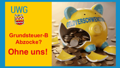 Die UWG Bergneustadt mahnt die aktuelle Geldverschwendung in Bergneustadt an.