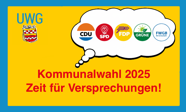 Die Kommunalwahl 2025 in Bergneustadt - Die Zeit für Versprechungen.